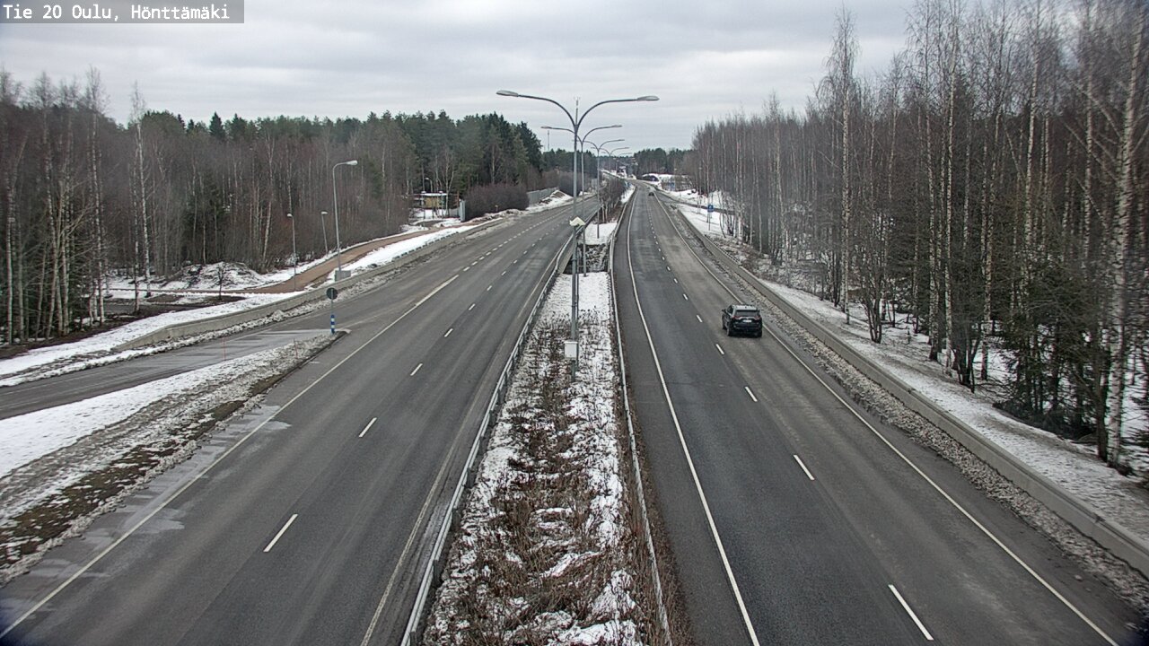 Weather Camera Image Väg 20 Oleåborg, Hönttämäki, Oulu, Pohjois-Pohjanmaa