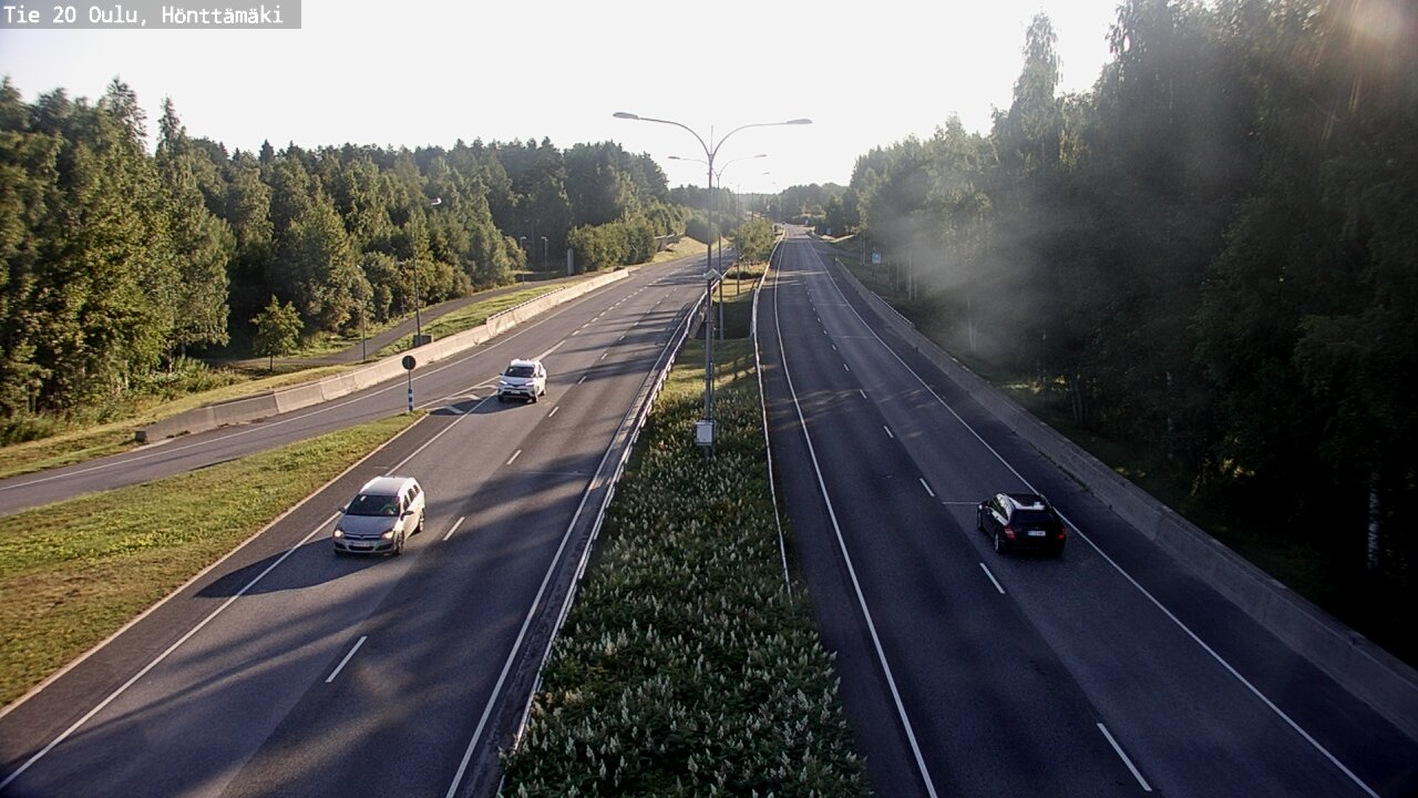 Weather Camera Image Road 20 Oulu, Hönttämäki, Oulu, Pohjois-Pohjanmaa