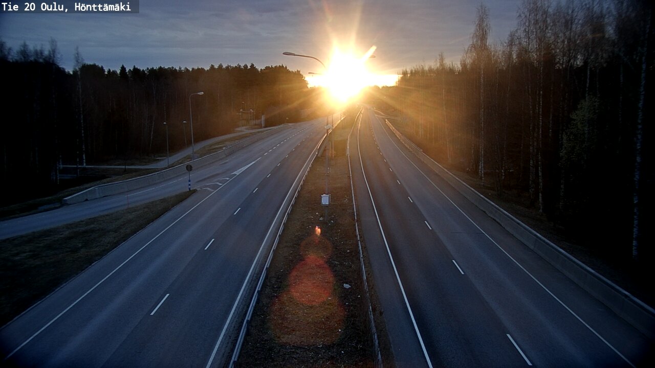 Kelikamerat Kuva Tie 20 Oulu, Hönttämäki, Oulu, Pohjois-Pohjanmaa