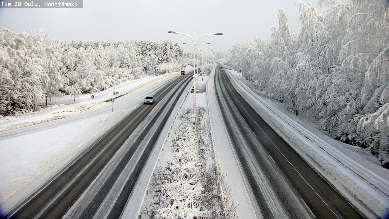 Weather Camera Image Road 20 Oulu, Hönttämäki, Oulu, Pohjois-Pohjanmaa