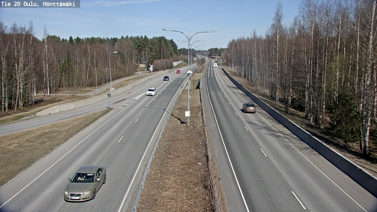 Weather Camera Image Road 20 Oulu, Hönttämäki, Oulu, Pohjois-Pohjanmaa