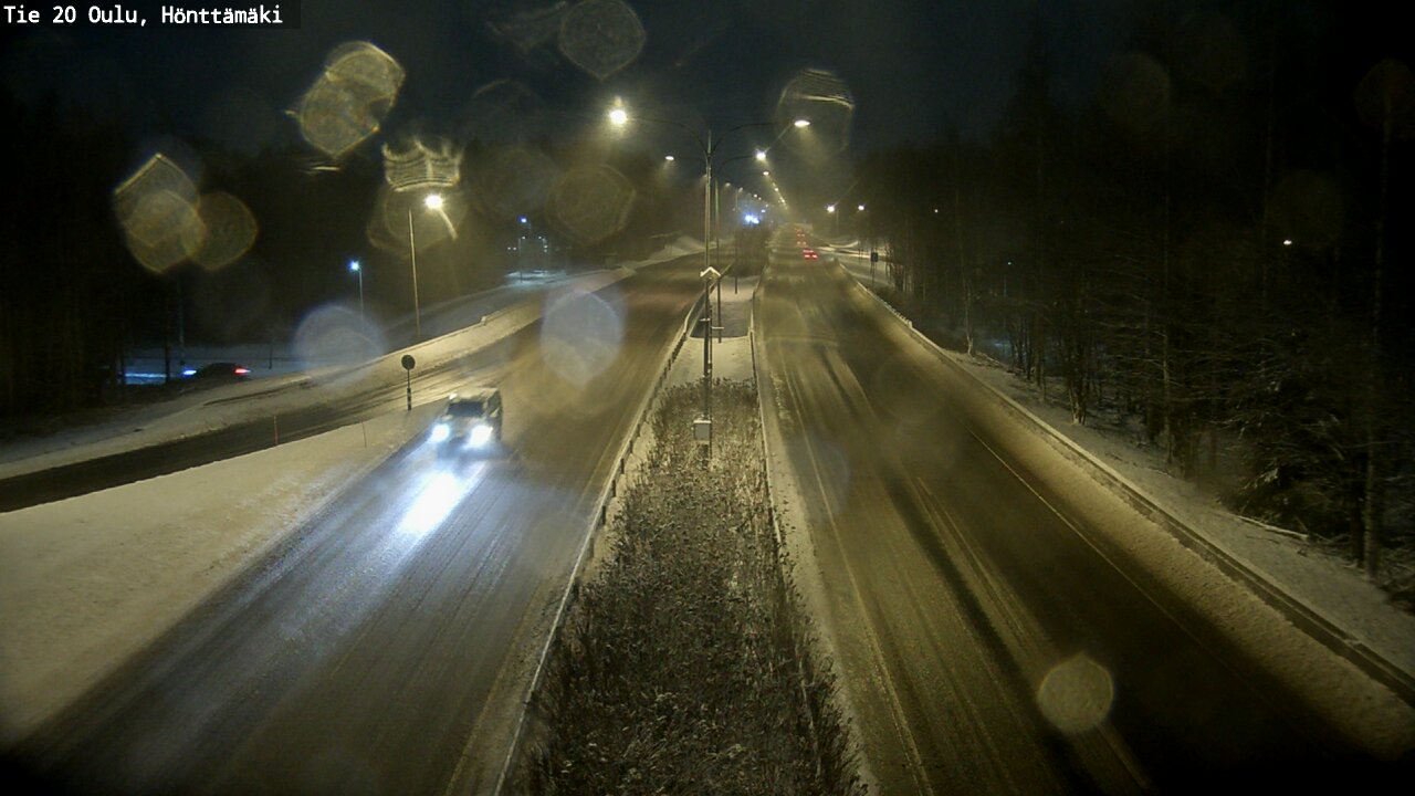 Weather Camera Image Väg 20 Oleåborg, Hönttämäki, Oulu, Pohjois-Pohjanmaa