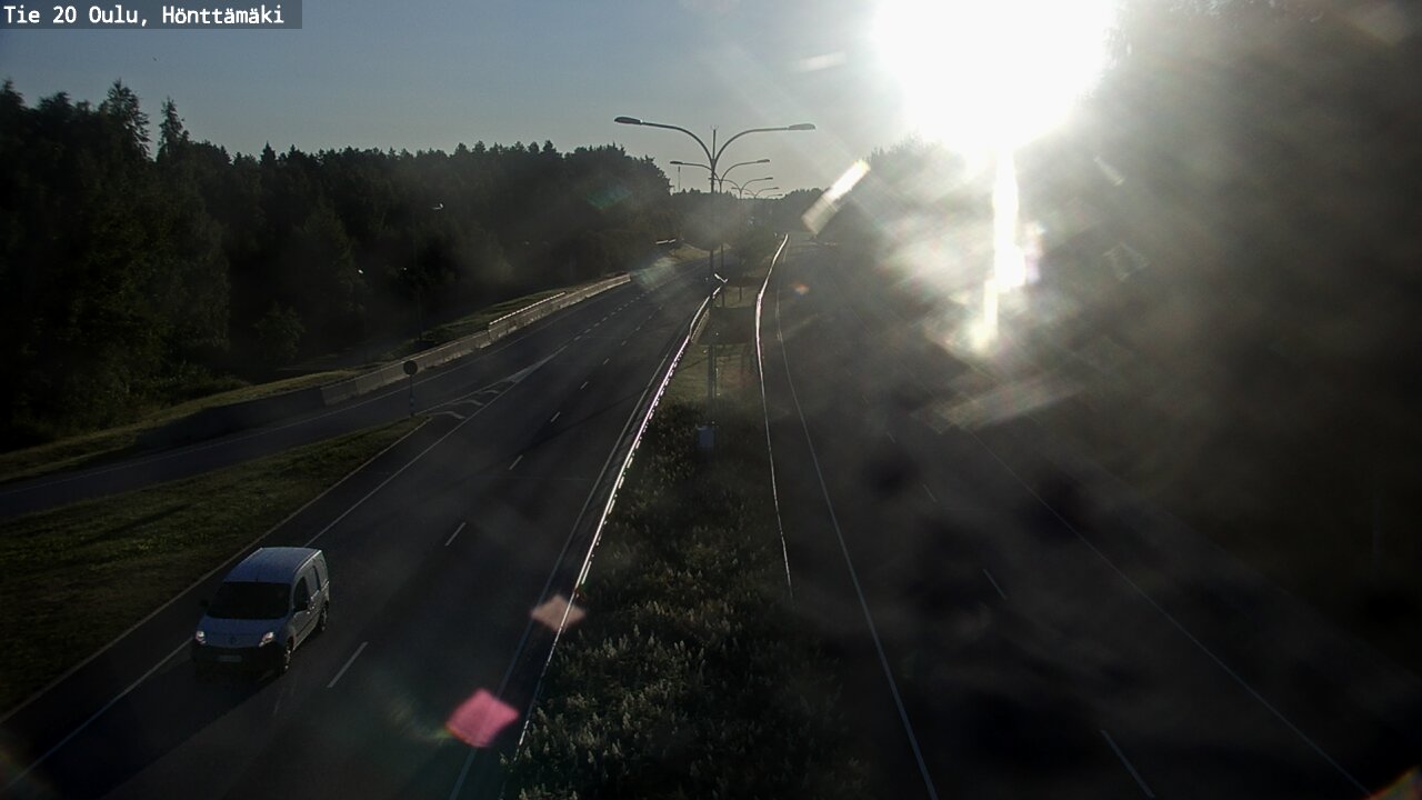 Weather Camera Image Väg 20 Oleåborg, Hönttämäki, Oulu, Pohjois-Pohjanmaa