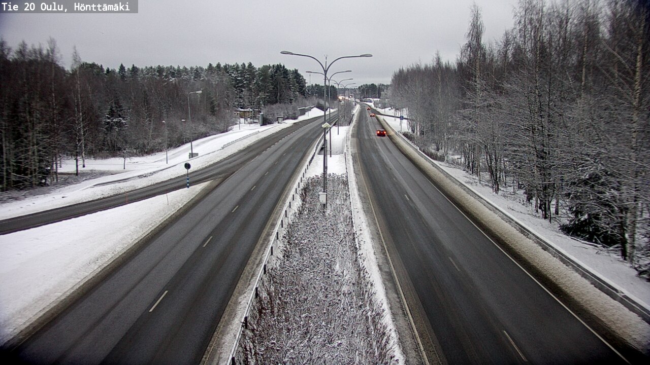 Weather Camera Image Väg 20 Oleåborg, Hönttämäki, Oulu, Pohjois-Pohjanmaa