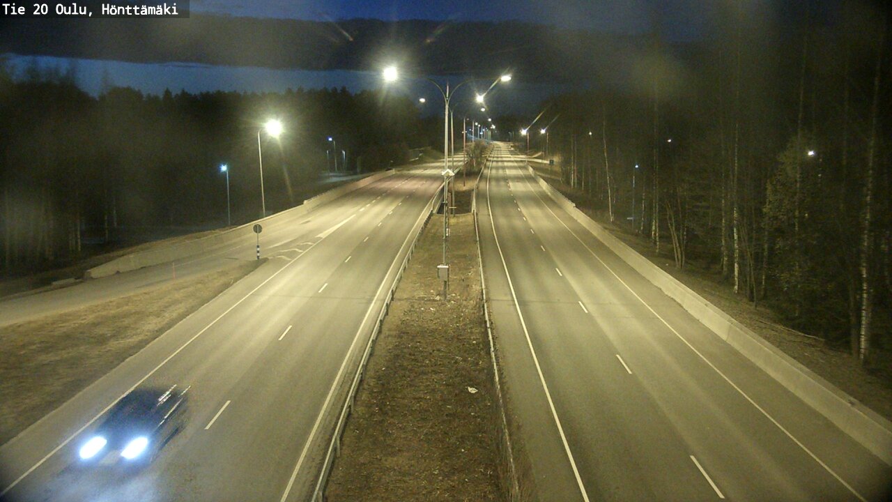 Weather Camera Image Road 20 Oulu, Hönttämäki, Oulu, Pohjois-Pohjanmaa