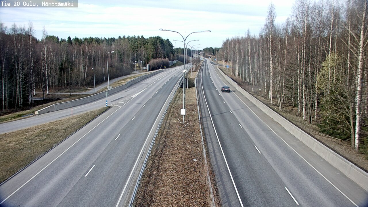 Weather Camera Image Road 20 Oulu, Hönttämäki, Oulu, Pohjois-Pohjanmaa