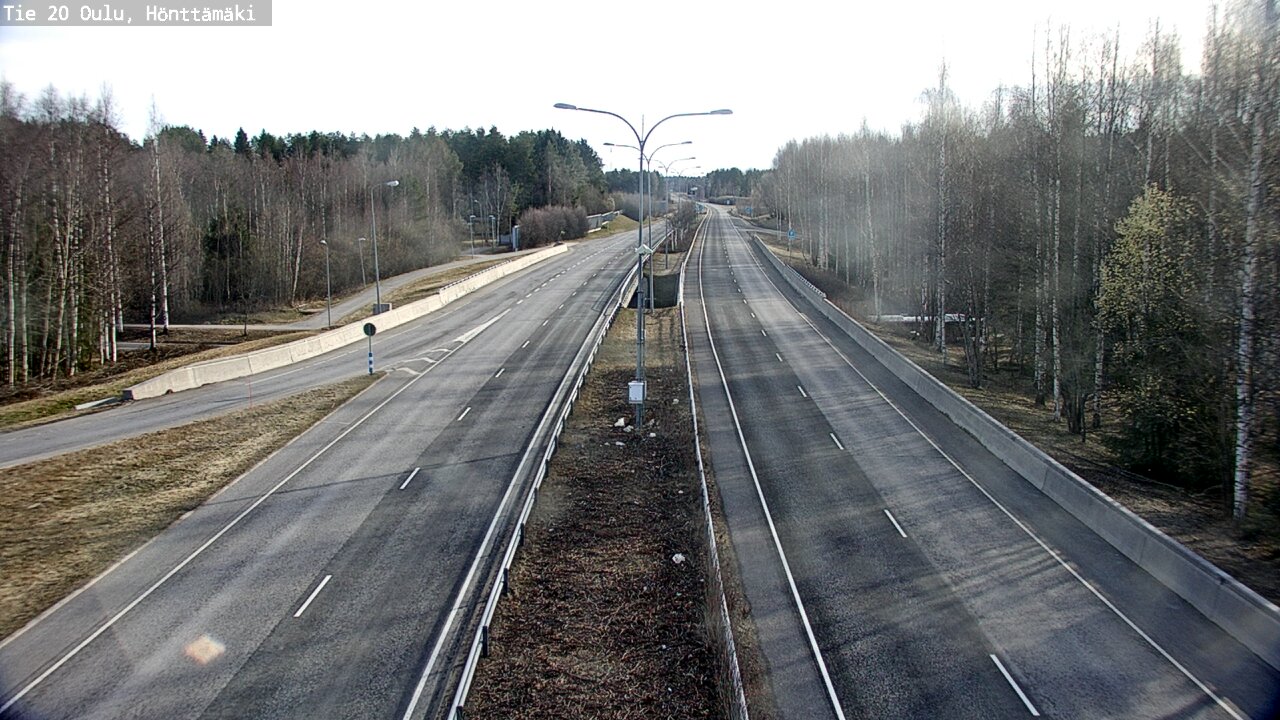 Weather Camera Image Road 20 Oulu, Hönttämäki, Oulu, Pohjois-Pohjanmaa