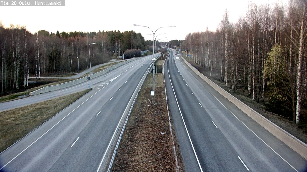 Weather Camera Image Road 20 Oulu, Hönttämäki, Oulu, Pohjois-Pohjanmaa