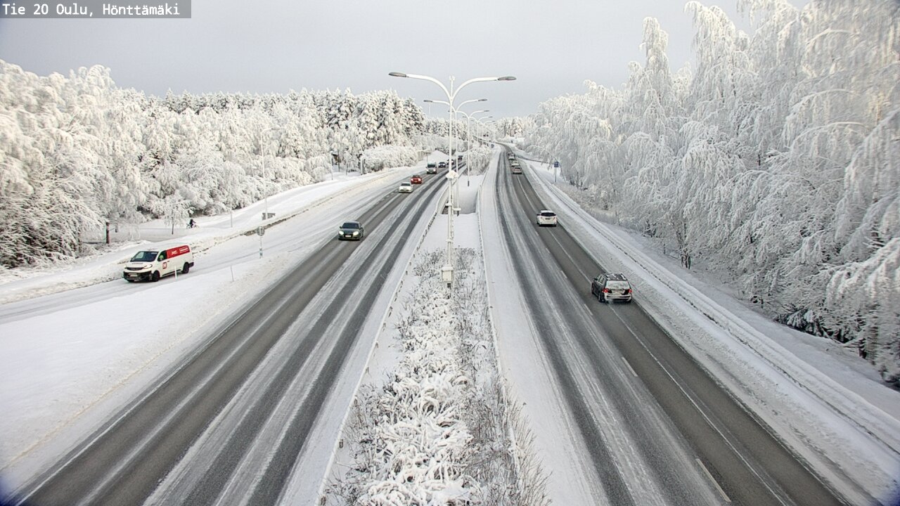 Weather Camera Image Road 20 Oulu, Hönttämäki, Oulu, Pohjois-Pohjanmaa