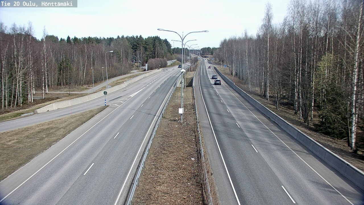 Weather Camera Image Road 20 Oulu, Hönttämäki, Oulu, Pohjois-Pohjanmaa