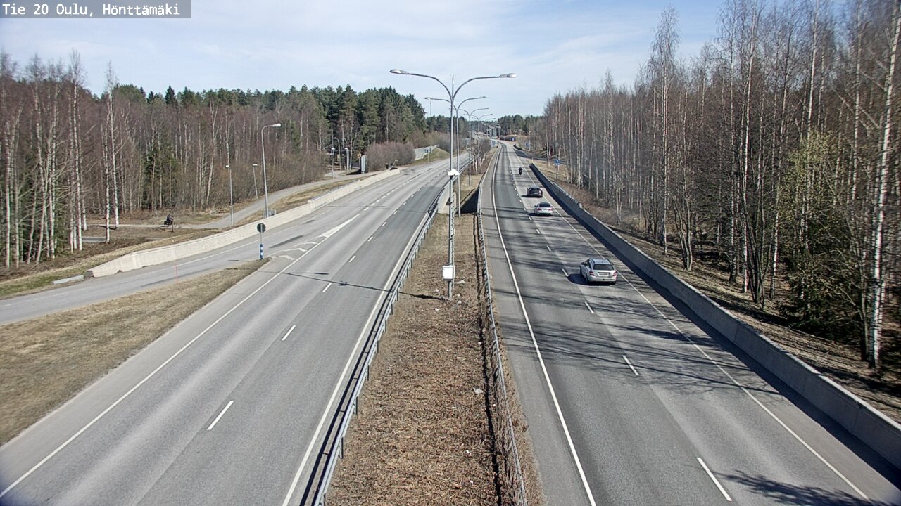 Weather Camera Image Road 20 Oulu, Hönttämäki, Oulu, Pohjois-Pohjanmaa
