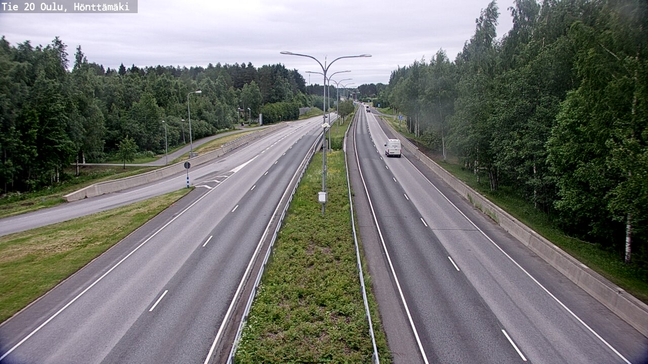 Weather Camera Image Road 20 Oulu, Hönttämäki, Oulu, Pohjois-Pohjanmaa