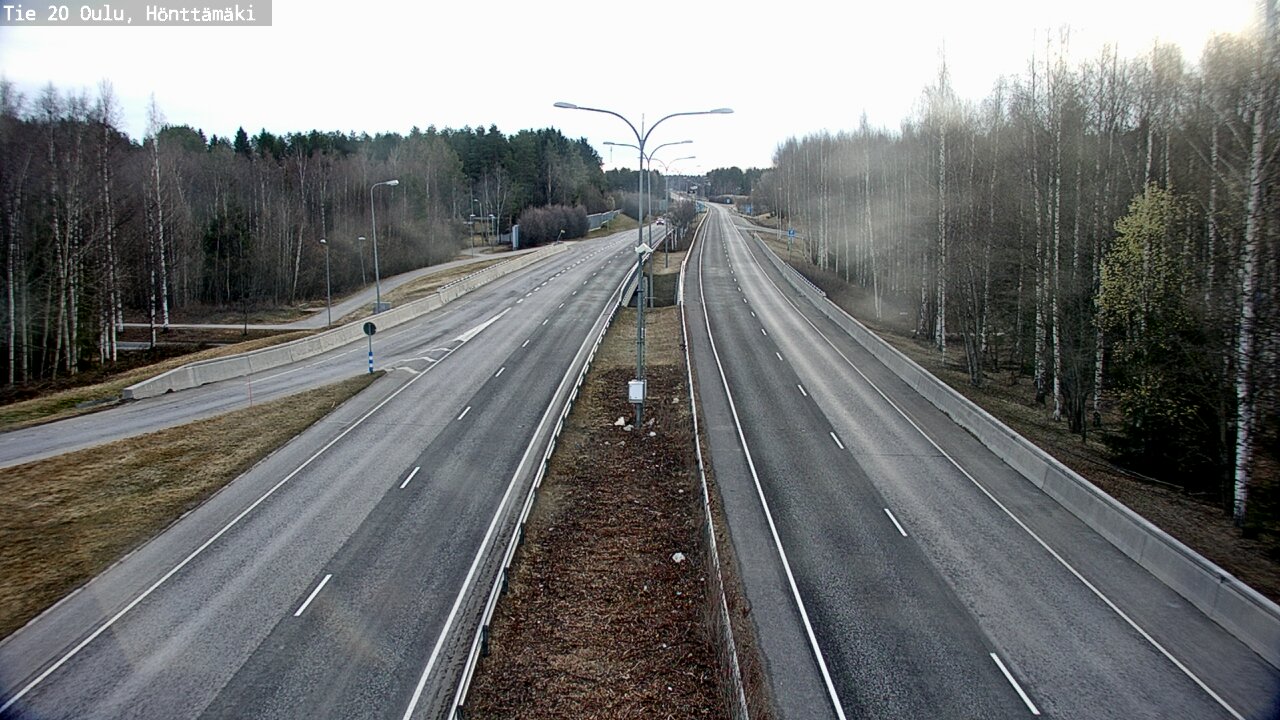 Weather Camera Image Road 20 Oulu, Hönttämäki, Oulu, Pohjois-Pohjanmaa
