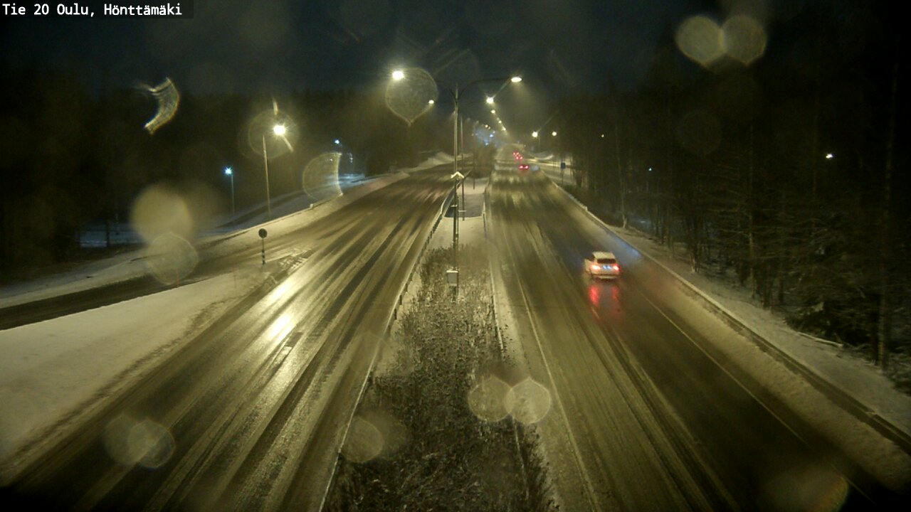 Weather Camera Image Väg 20 Oleåborg, Hönttämäki, Oulu, Pohjois-Pohjanmaa