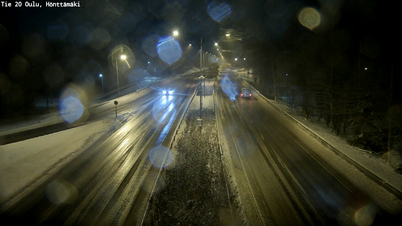 Weather Camera Image Väg 20 Oleåborg, Hönttämäki, Oulu, Pohjois-Pohjanmaa