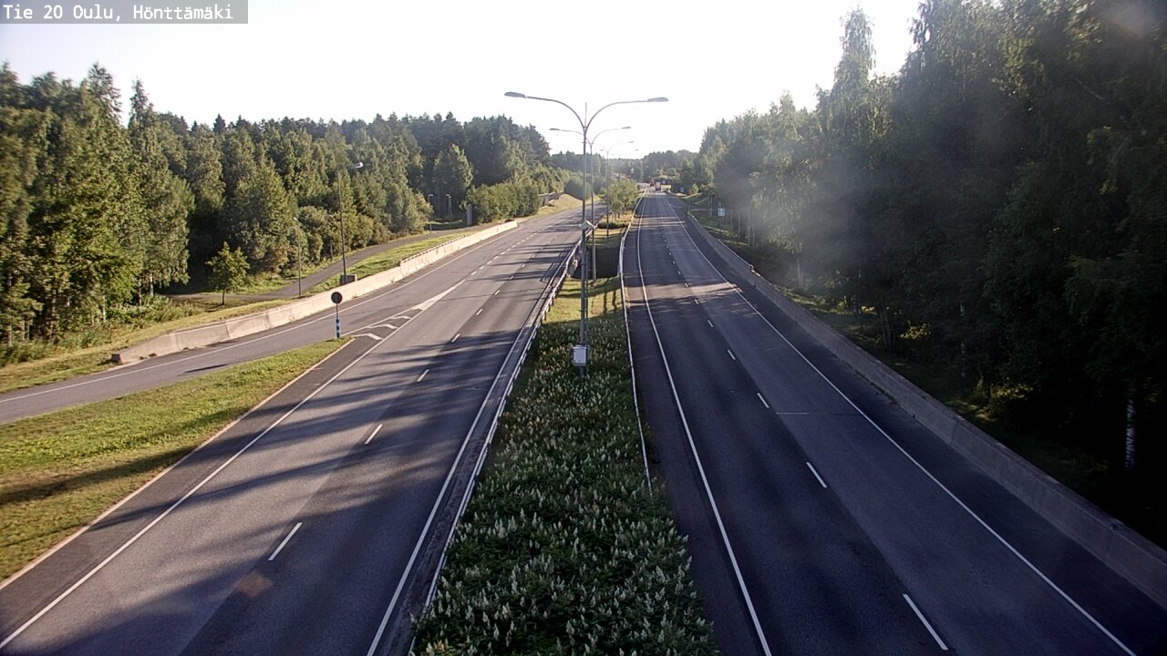 Weather Camera Image Road 20 Oulu, Hönttämäki, Oulu, Pohjois-Pohjanmaa