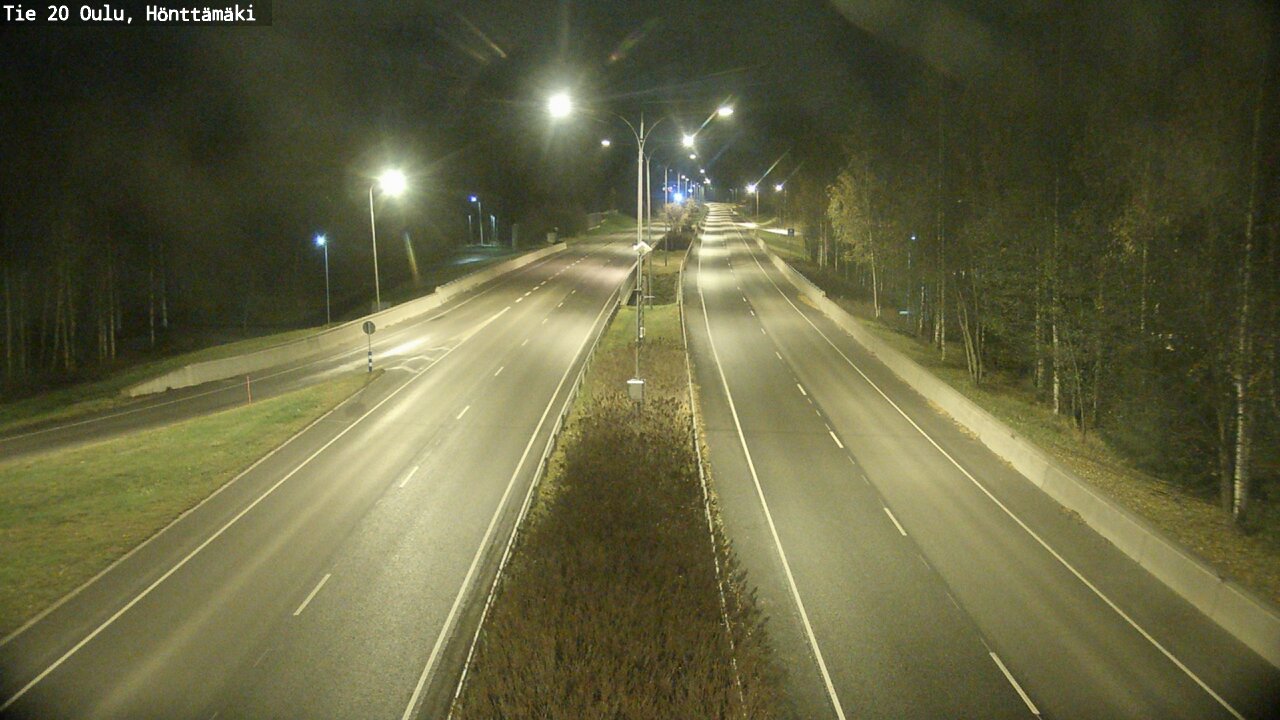 Weather Camera Image Road 20 Oulu, Hönttämäki, Oulu, Pohjois-Pohjanmaa