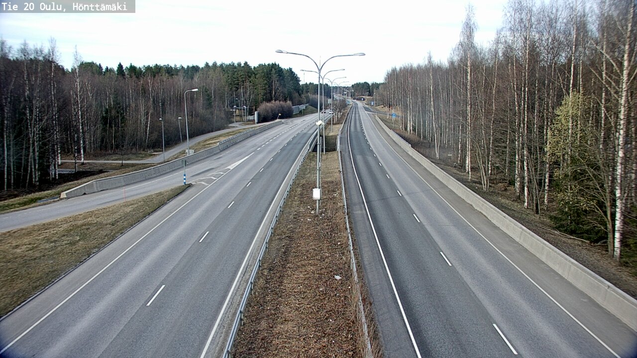 Weather Camera Image Road 20 Oulu, Hönttämäki, Oulu, Pohjois-Pohjanmaa