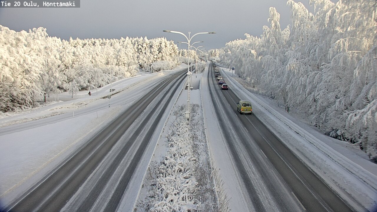 Weather Camera Image Road 20 Oulu, Hönttämäki, Oulu, Pohjois-Pohjanmaa