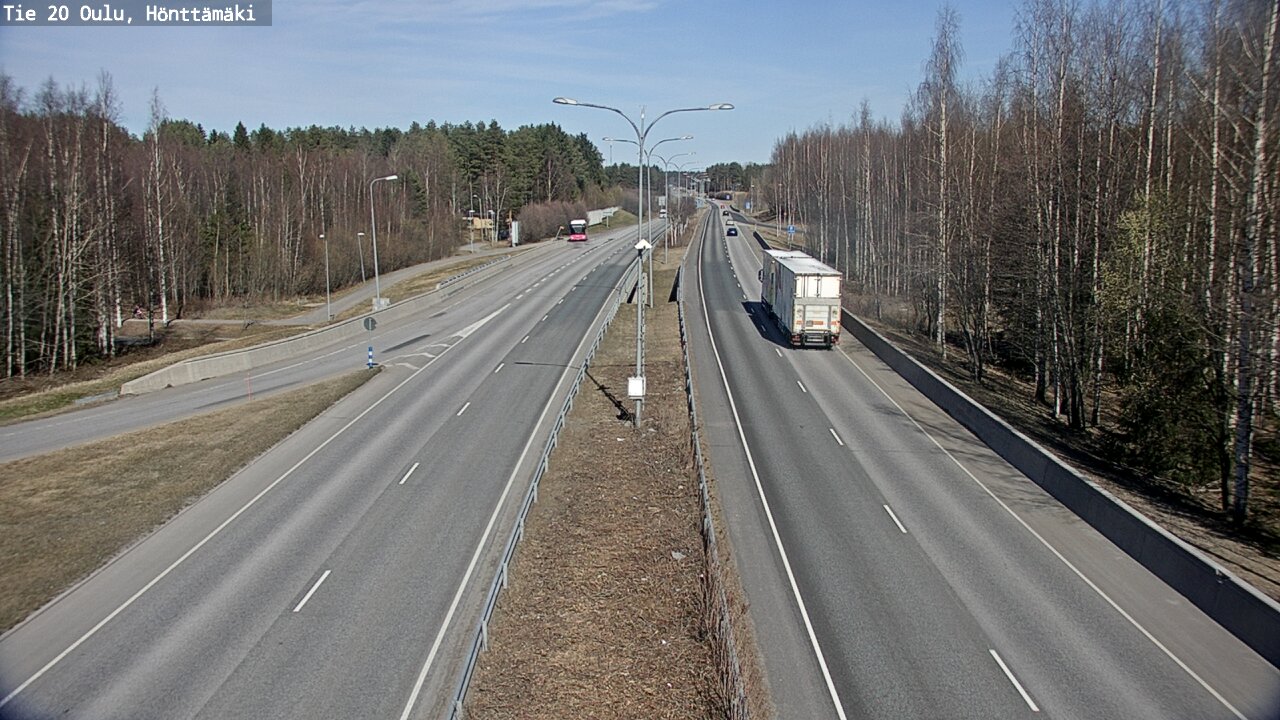 Weather Camera Image Road 20 Oulu, Hönttämäki, Oulu, Pohjois-Pohjanmaa