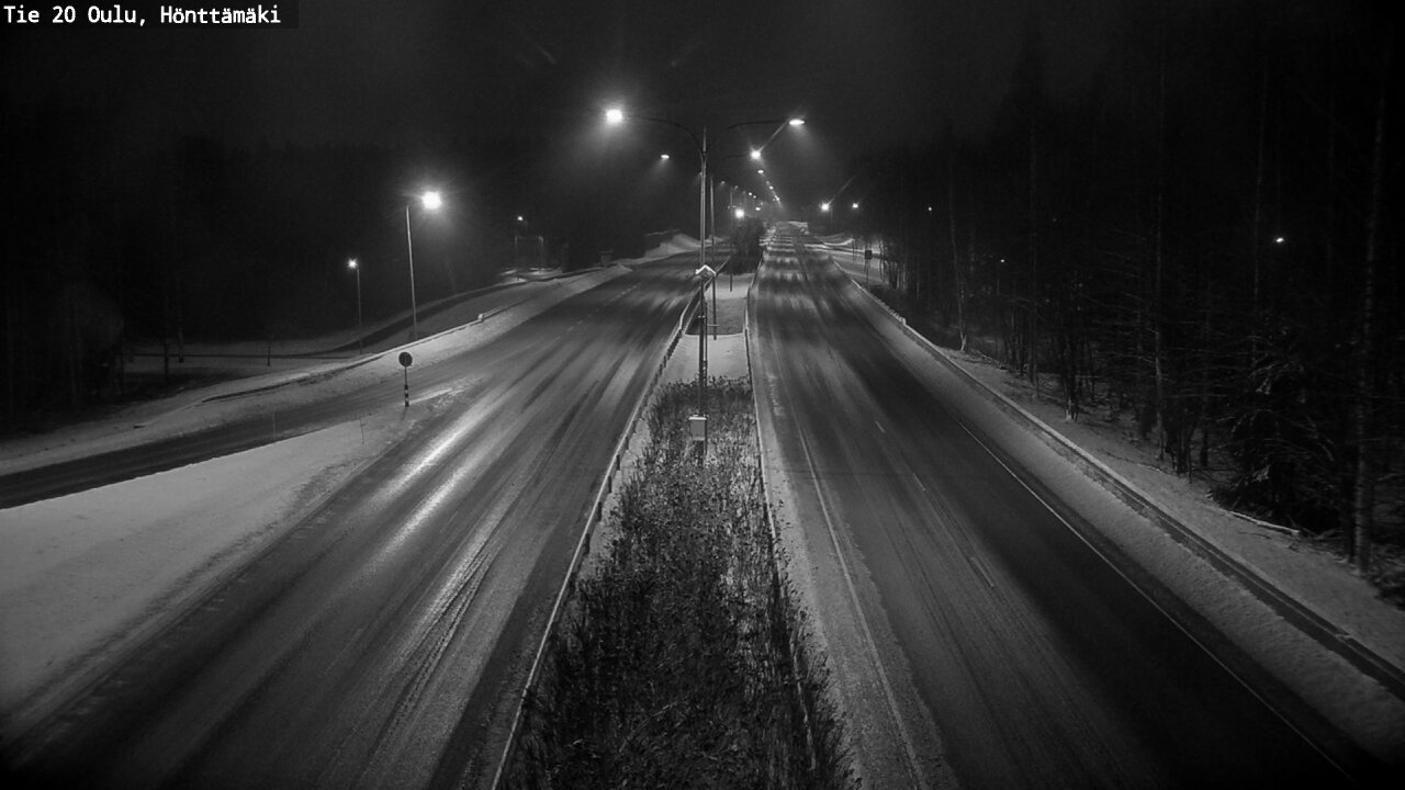 Weather Camera Image Väg 20 Oleåborg, Hönttämäki, Oulu, Pohjois-Pohjanmaa
