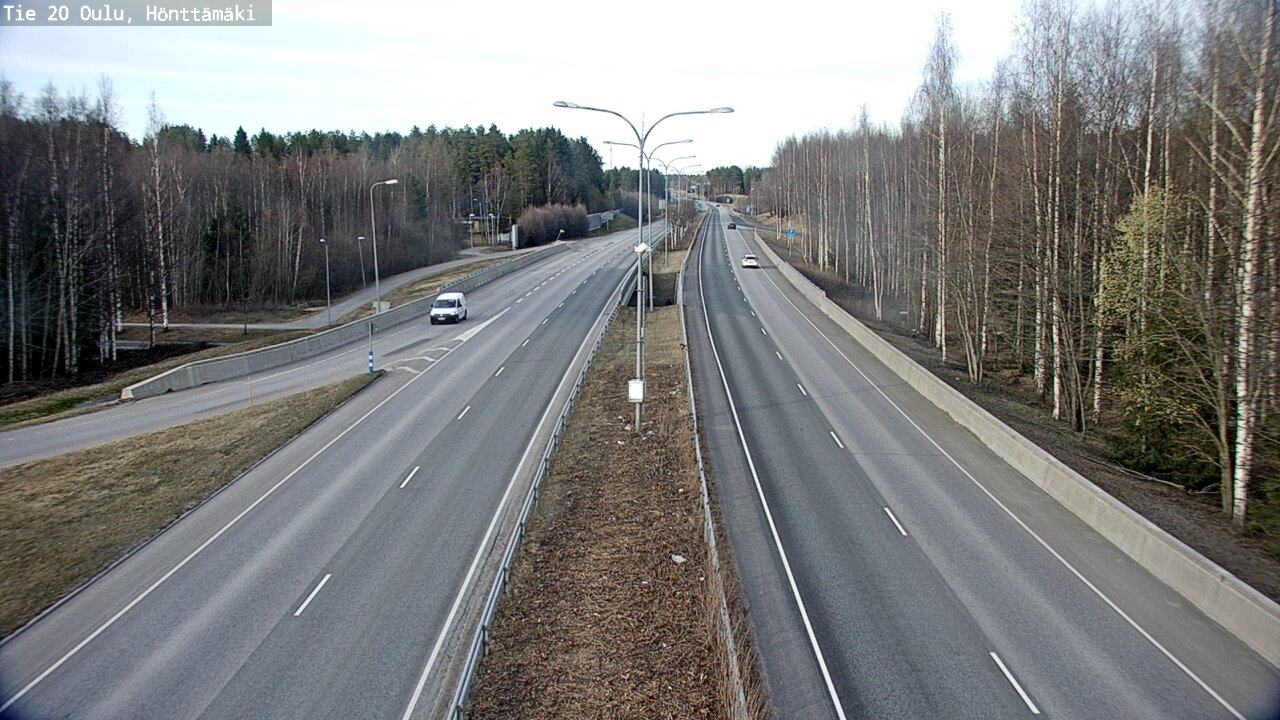 Weather Camera Image Road 20 Oulu, Hönttämäki, Oulu, Pohjois-Pohjanmaa