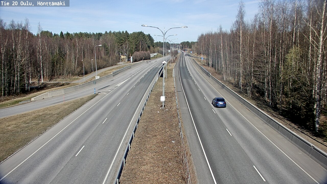 Weather Camera Image Road 20 Oulu, Hönttämäki, Oulu, Pohjois-Pohjanmaa