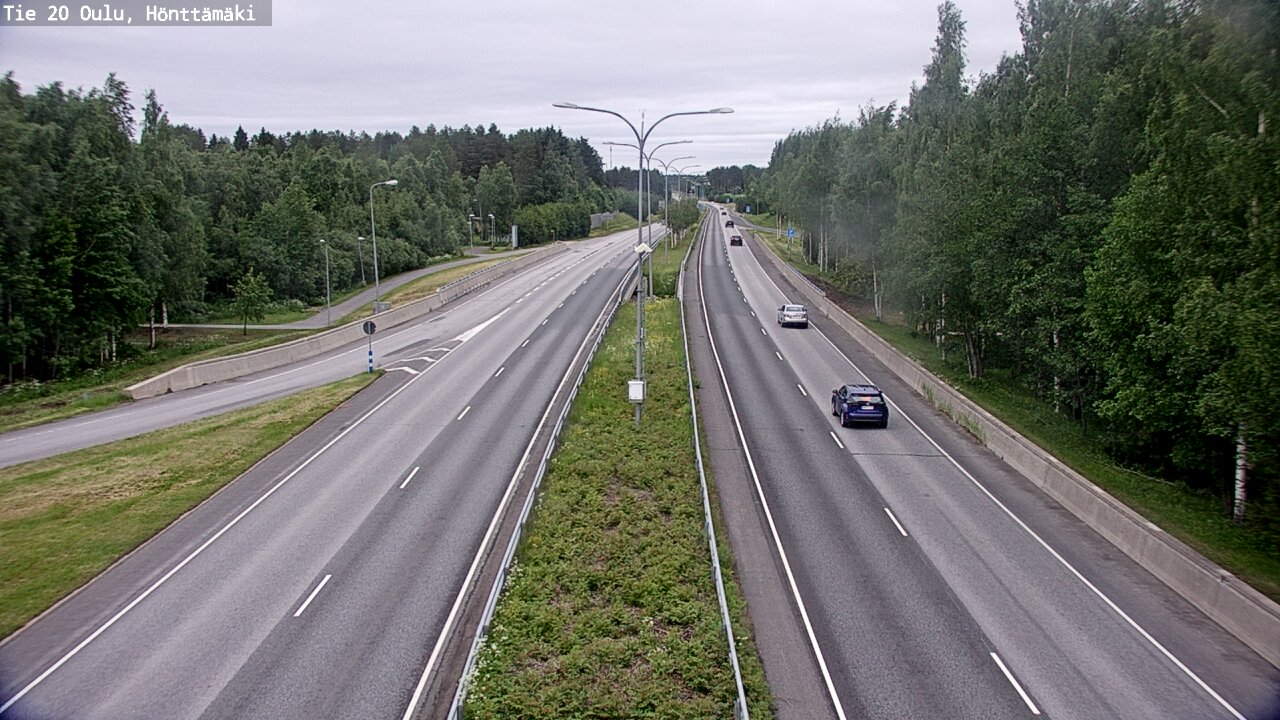 Weather Camera Image Road 20 Oulu, Hönttämäki, Oulu, Pohjois-Pohjanmaa