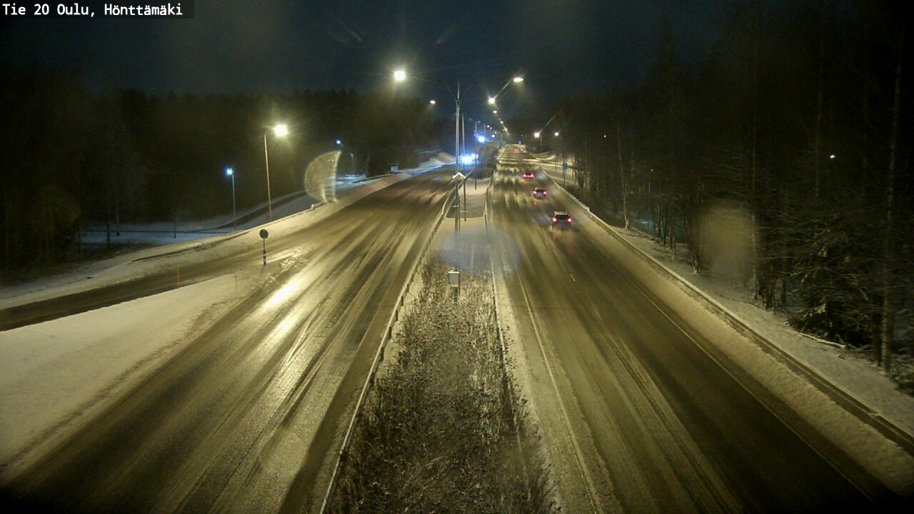 Weather Camera Image Väg 20 Oleåborg, Hönttämäki, Oulu, Pohjois-Pohjanmaa