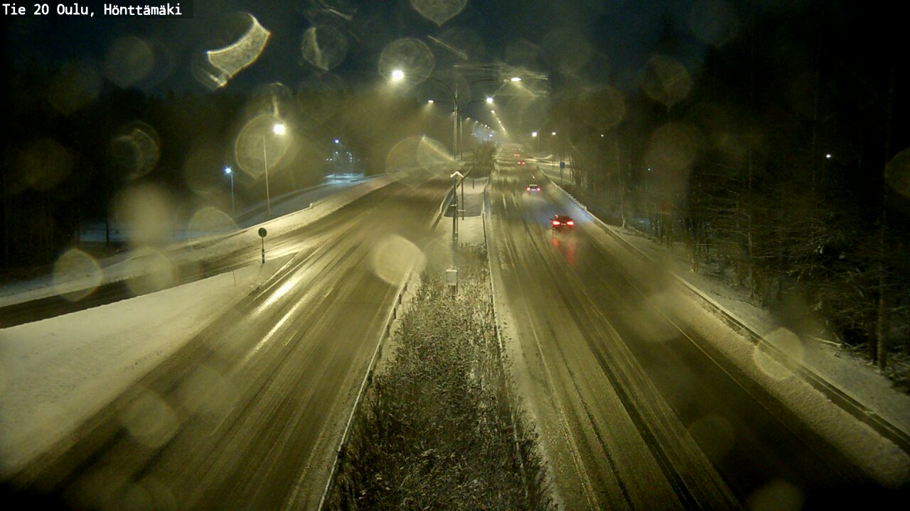 Weather Camera Image Väg 20 Oleåborg, Hönttämäki, Oulu, Pohjois-Pohjanmaa