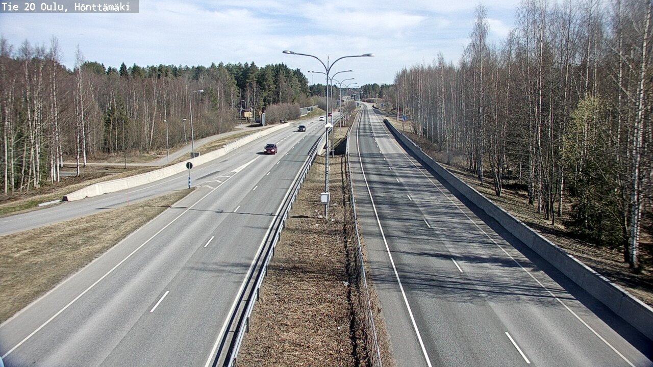 Weather Camera Image Road 20 Oulu, Hönttämäki, Oulu, Pohjois-Pohjanmaa