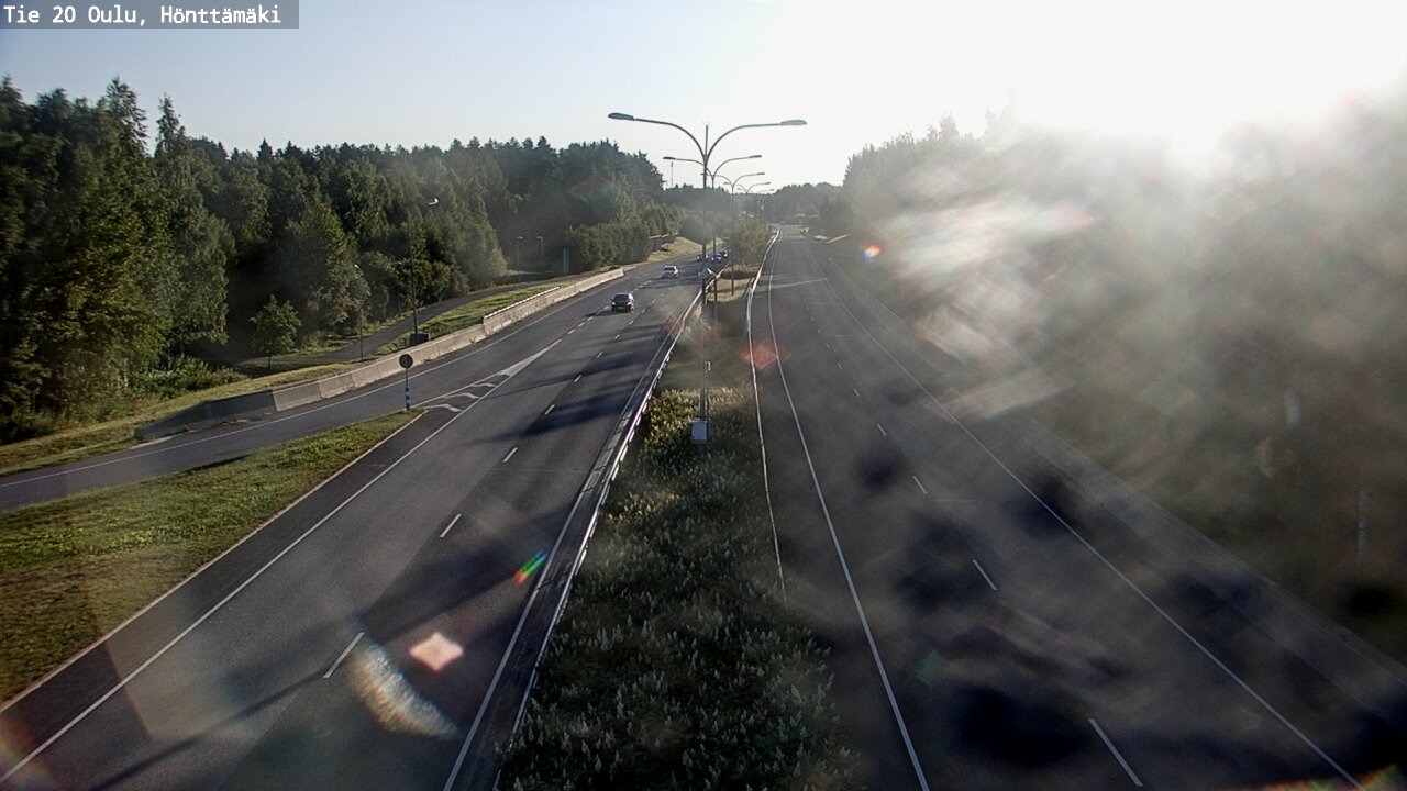 Weather Camera Image Väg 20 Oleåborg, Hönttämäki, Oulu, Pohjois-Pohjanmaa