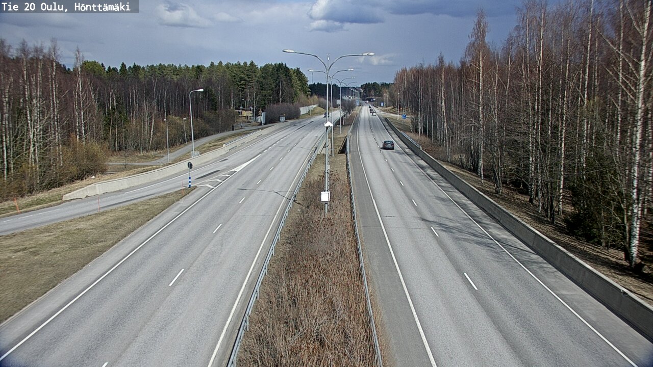 Weather Camera Image Road 20 Oulu, Hönttämäki, Oulu, Pohjois-Pohjanmaa