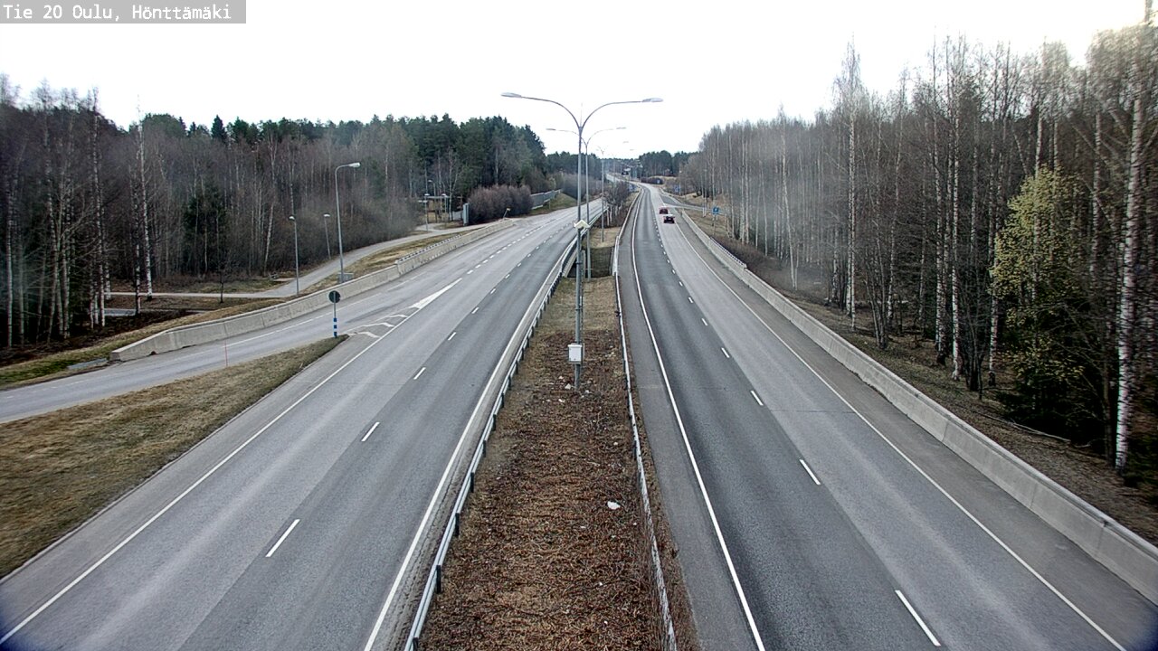 Weather Camera Image Väg 20 Oleåborg, Hönttämäki, Oulu, Pohjois-Pohjanmaa