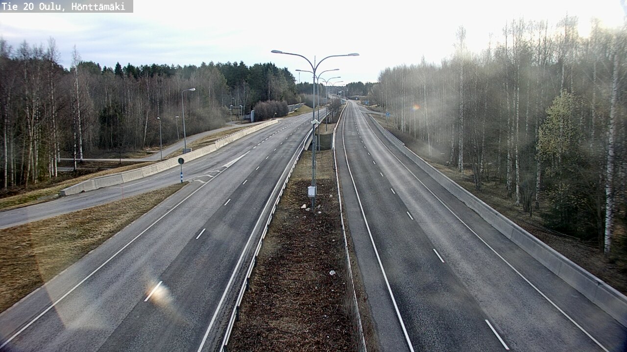 Weather Camera Image Road 20 Oulu, Hönttämäki, Oulu, Pohjois-Pohjanmaa