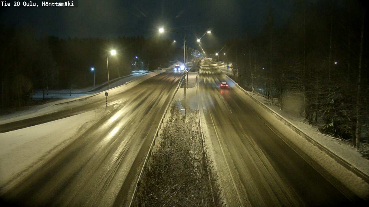 Weather Camera Image Väg 20 Oleåborg, Hönttämäki, Oulu, Pohjois-Pohjanmaa