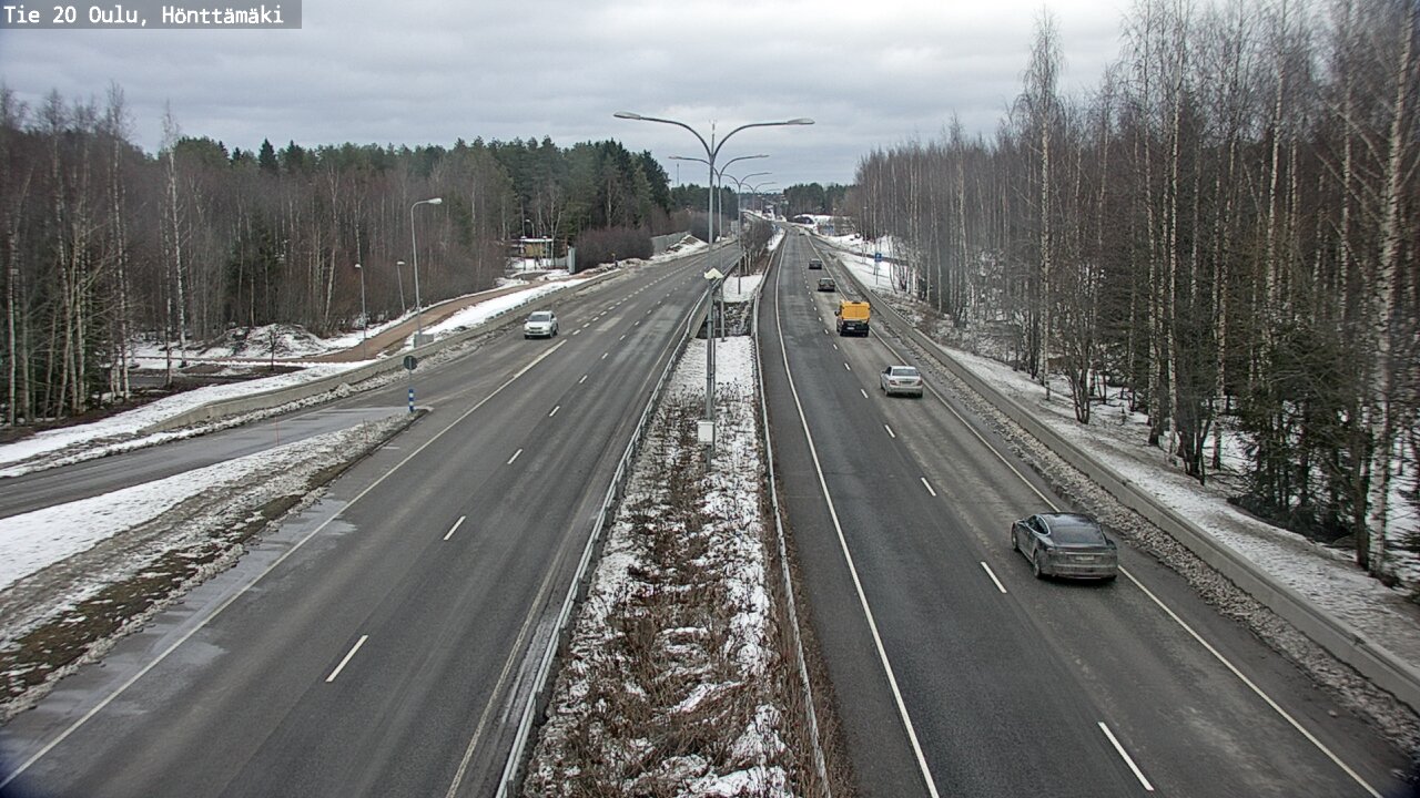 Weather Camera Image Road 20 Oulu, Hönttämäki, Oulu, Pohjois-Pohjanmaa