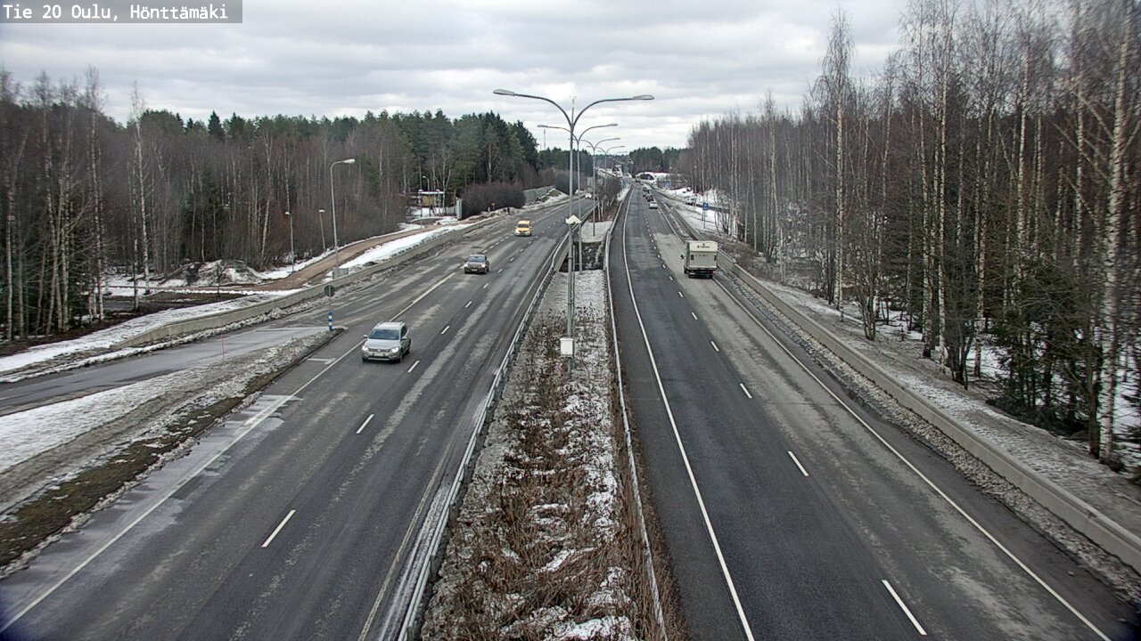 Weather Camera Image Road 20 Oulu, Hönttämäki, Oulu, Pohjois-Pohjanmaa