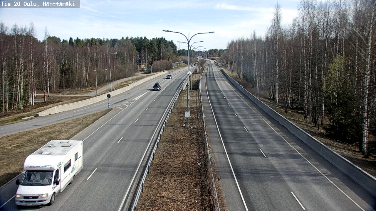 Weather Camera Image Road 20 Oulu, Hönttämäki, Oulu, Pohjois-Pohjanmaa