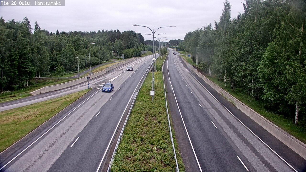 Weather Camera Image Road 20 Oulu, Hönttämäki, Oulu, Pohjois-Pohjanmaa