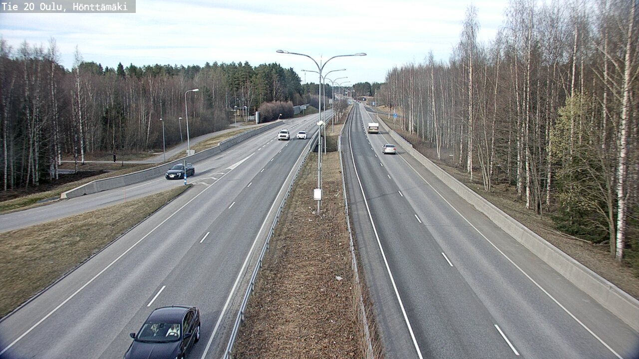 Weather Camera Image Road 20 Oulu, Hönttämäki, Oulu, Pohjois-Pohjanmaa