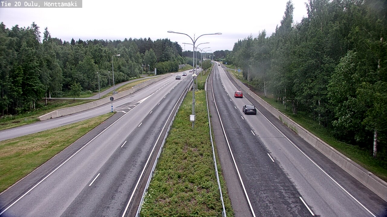 Weather Camera Image Road 20 Oulu, Hönttämäki, Oulu, Pohjois-Pohjanmaa