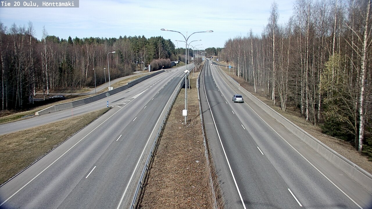 Weather Camera Image Road 20 Oulu, Hönttämäki, Oulu, Pohjois-Pohjanmaa