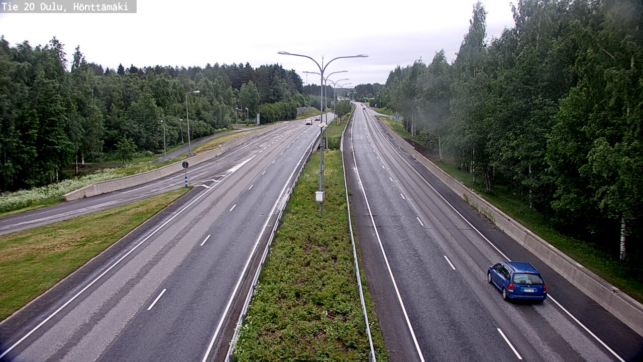 Weather Camera Image Road 20 Oulu, Hönttämäki, Oulu, Pohjois-Pohjanmaa