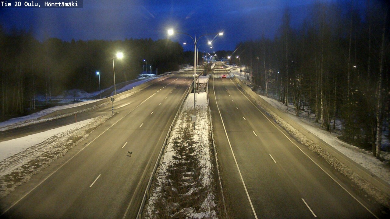 Kelikamerat Kuva Tie 20 Oulu, Hönttämäki, Oulu, Pohjois-Pohjanmaa