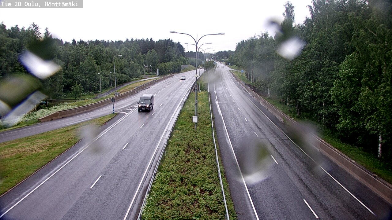 Weather Camera Image Väg 20 Oleåborg, Hönttämäki, Oulu, Pohjois-Pohjanmaa