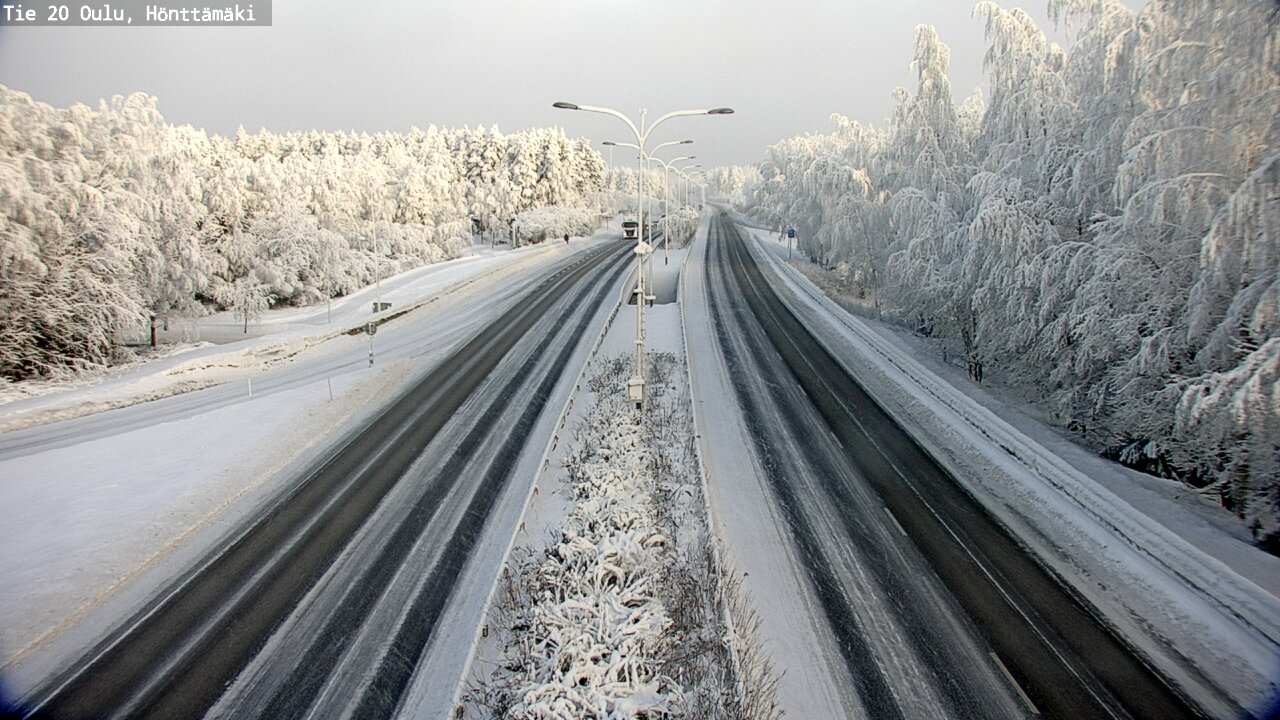 Weather Camera Image Road 20 Oulu, Hönttämäki, Oulu, Pohjois-Pohjanmaa