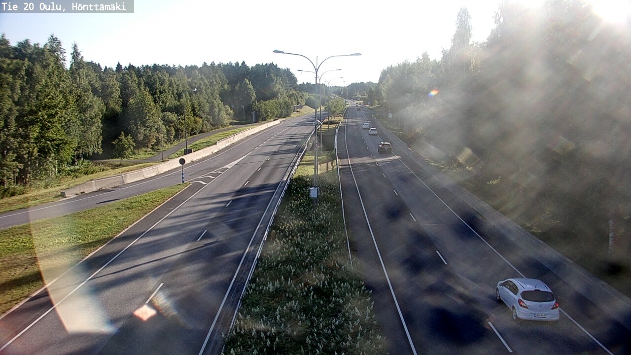 Weather Camera Image Road 20 Oulu, Hönttämäki, Oulu, Pohjois-Pohjanmaa