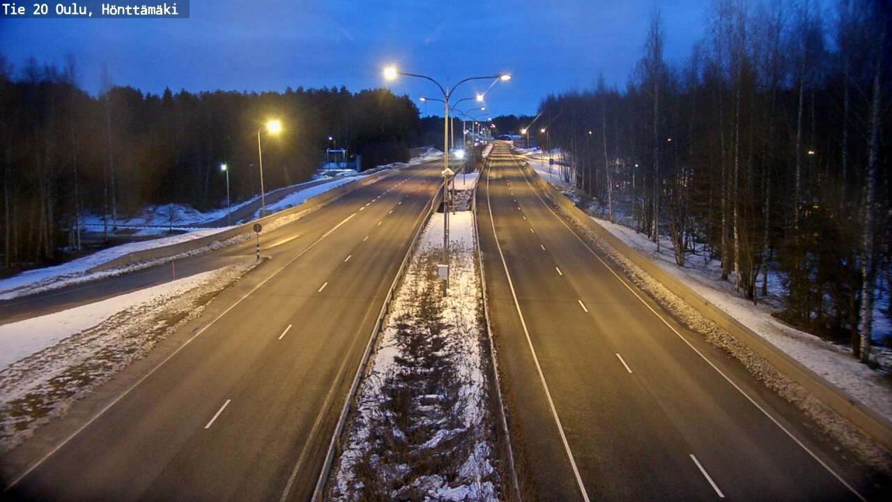 Kelikamerat Kuva Tie 20 Oulu, Hönttämäki, Oulu, Pohjois-Pohjanmaa