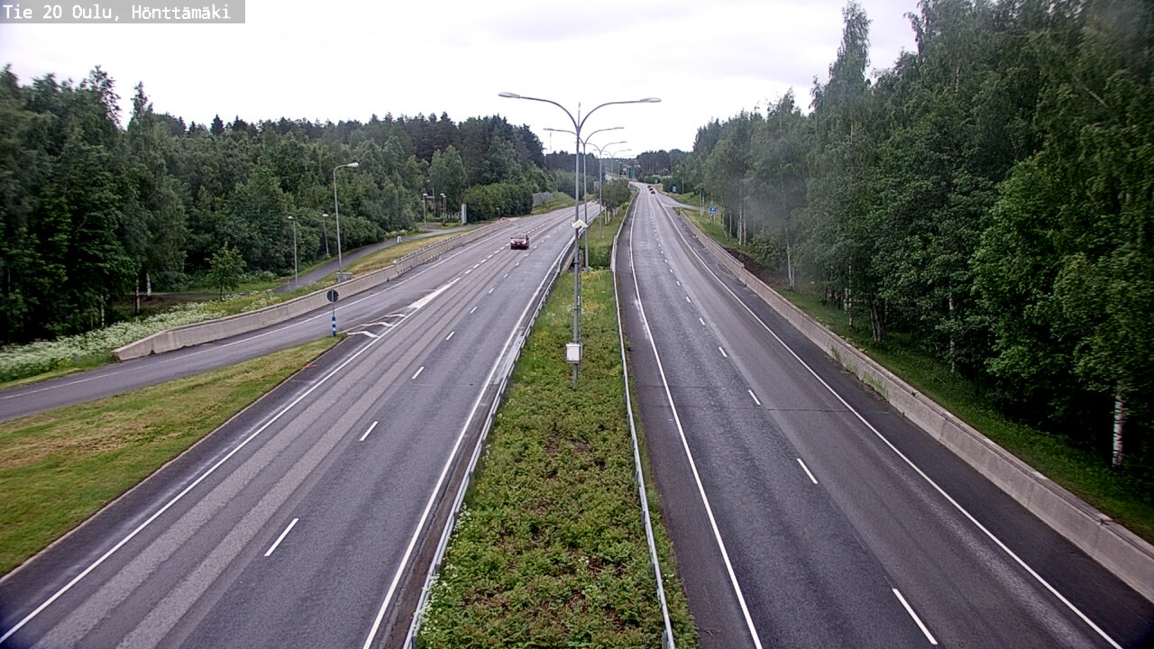 Weather Camera Image Road 20 Oulu, Hönttämäki, Oulu, Pohjois-Pohjanmaa